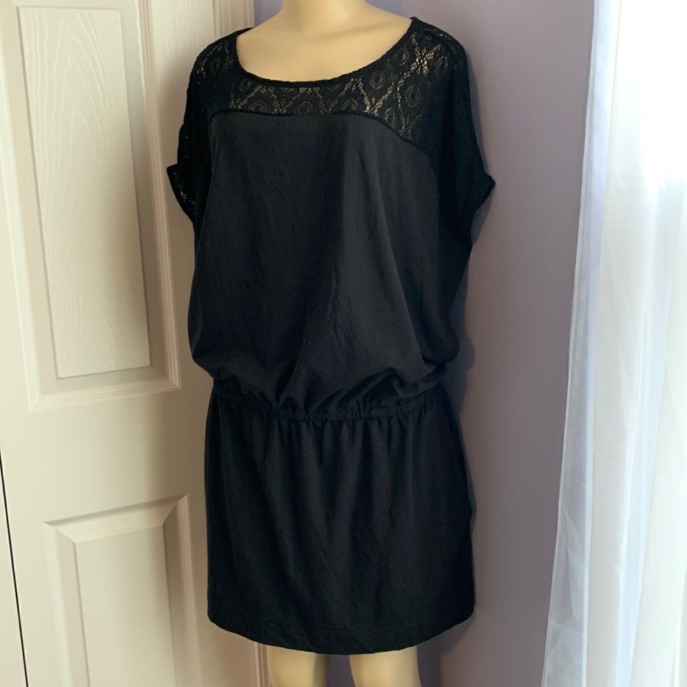 Lane Bryant Swim by Cacique Swimwear Crochet Back Cover-up Dress Tunic 22/24